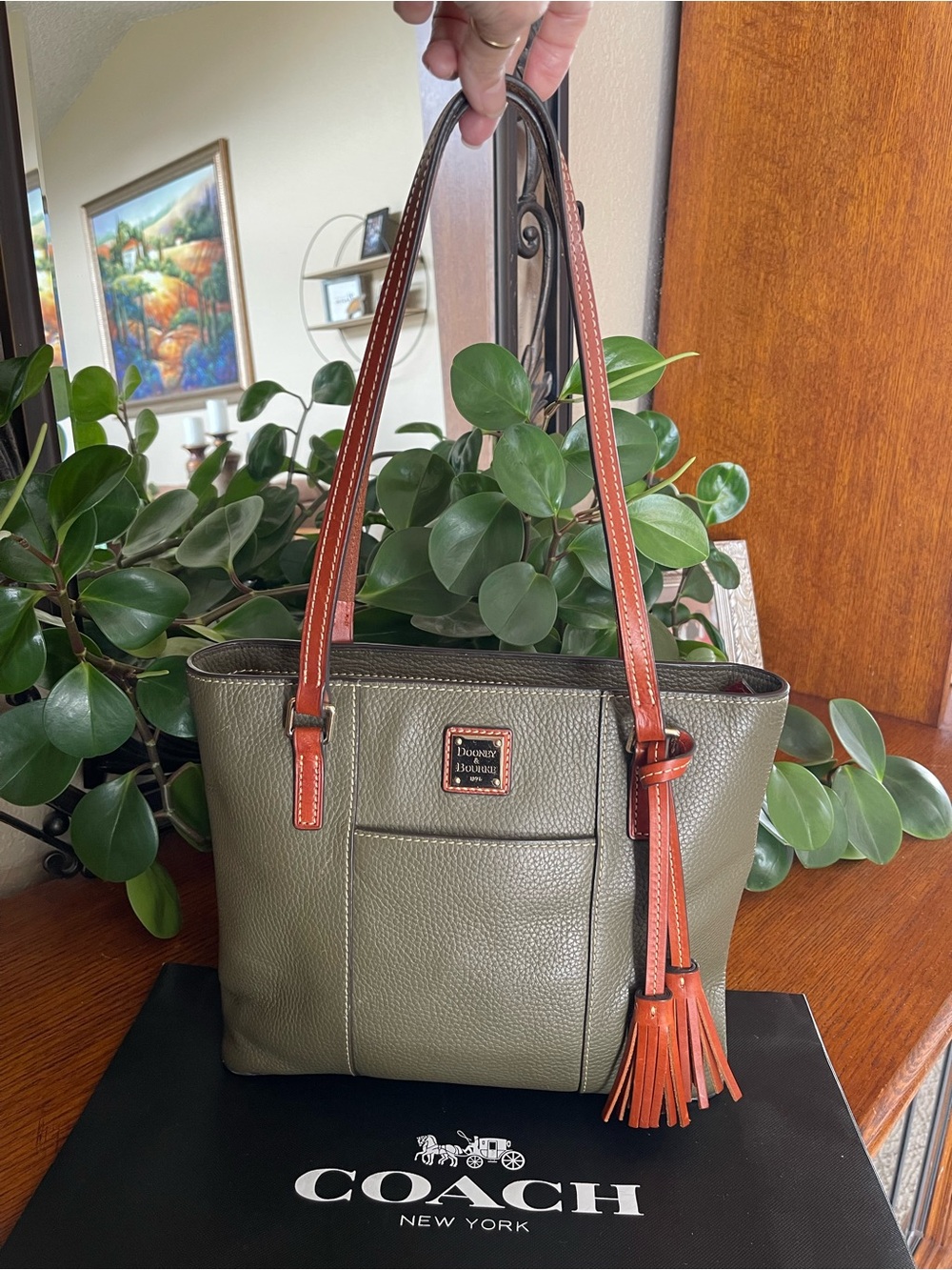 Dooney & Bourke Lexington Shoulder Tote with Tassels
